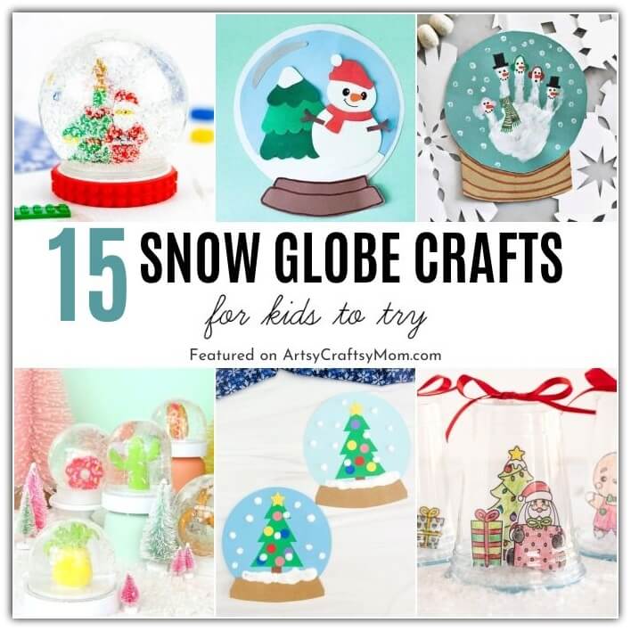 It's World Snow Day on 19th January, and we're celebrating with some stunning snow globe crafts for kids, made from paper, mason jars & more!