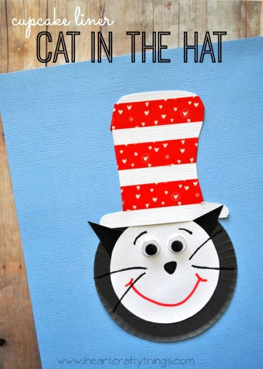 Celebrate the iconic Seuss character with these cute Cat in the Hat crafts for kids! Use toilet paper rolls, paper plates, printables and more!