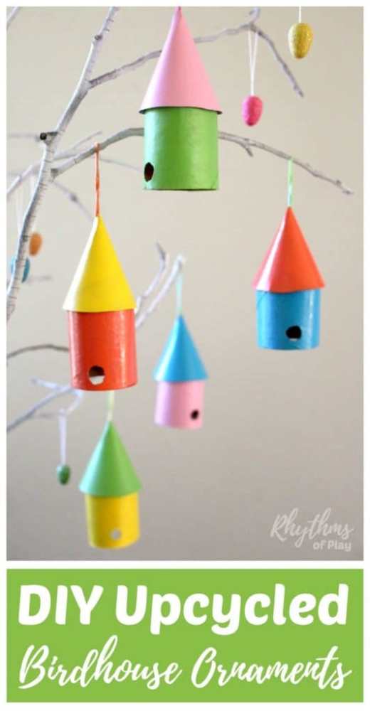Give our feathered friends a little home and have some fun with these birdhouse crafts for kids! Use cardboard, bottles, Popsicle sticks and more!