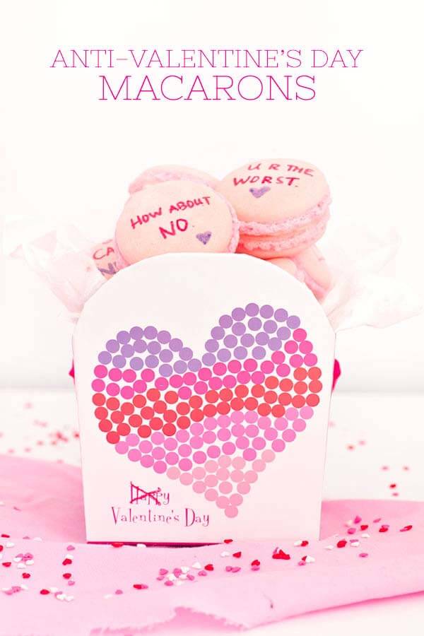Tired of all the lovey-dovey stuff all around! Take control with these snarky anti-Valentine's Day crafts and activities to try with like-minded friends!