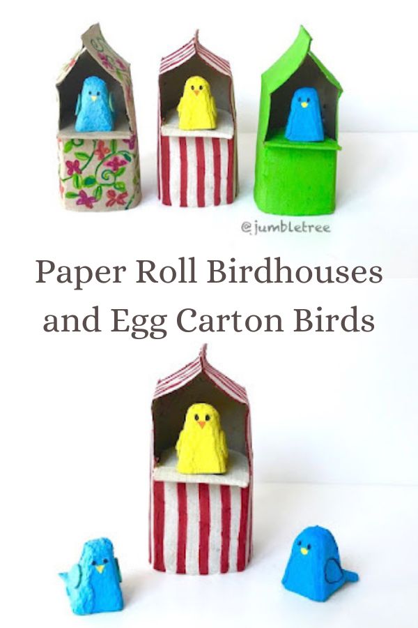 Give our feathered friends a little home and have some fun with these birdhouse crafts for kids! Use cardboard, bottles, Popsicle sticks and more!
