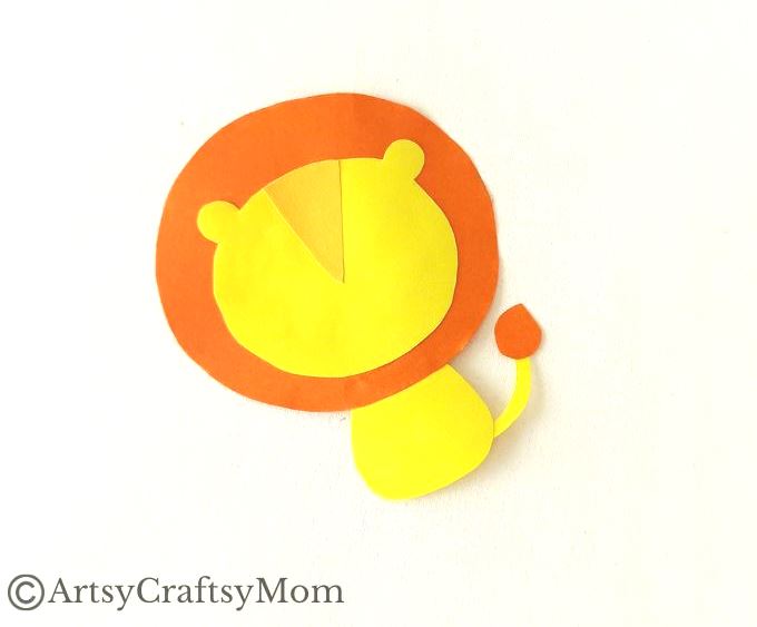 Little kids will enjoy crushing paper for this crumpled paper lion craft! All you need are basic craft supplies and you can set up a fine motor activity!