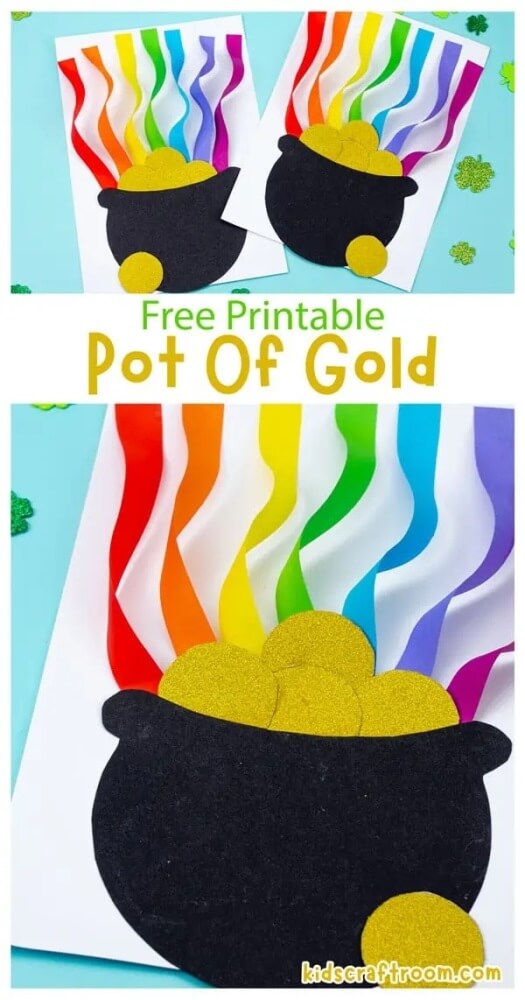 No more chasing Leprechauns - the gold is here! Enjoy these shiny pot of gold crafts for kids to make and play with this St. Patrick's Day!