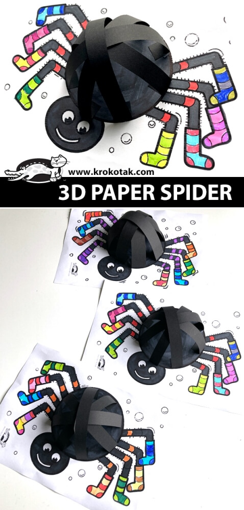 Here are some snazzy spider crafts for kids to try for Save a Spider Day or for Halloween. Make spiders out of paper, pipe cleaners & more!