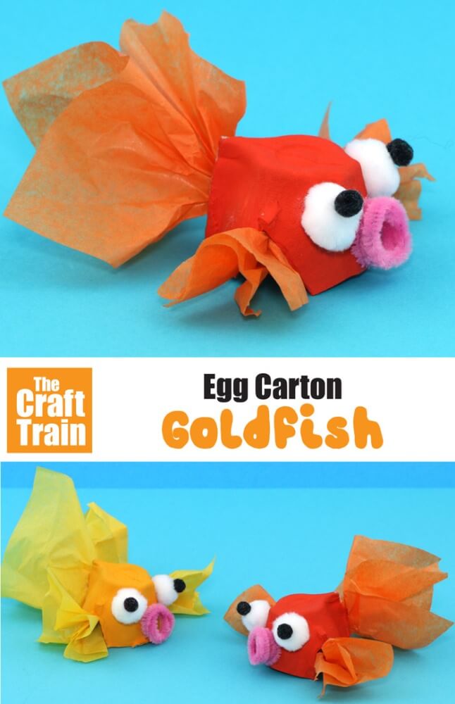 Enjoy these colorful fish crafts for kids, made using paper, pipe cleaners, paper plates and more! Try out techniques like cutting, folding and others!