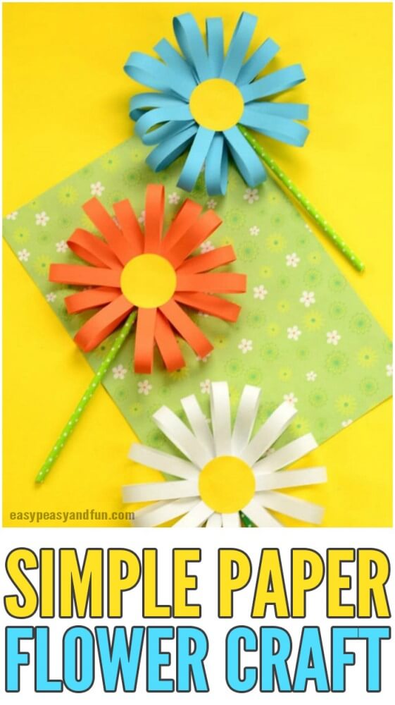 Here are some gorgeous Flower Crafts for Kids that are perfect for Summer-&nbsp; tissue paper cherry blossoms, lilies, sunflowers, heliconias and more!