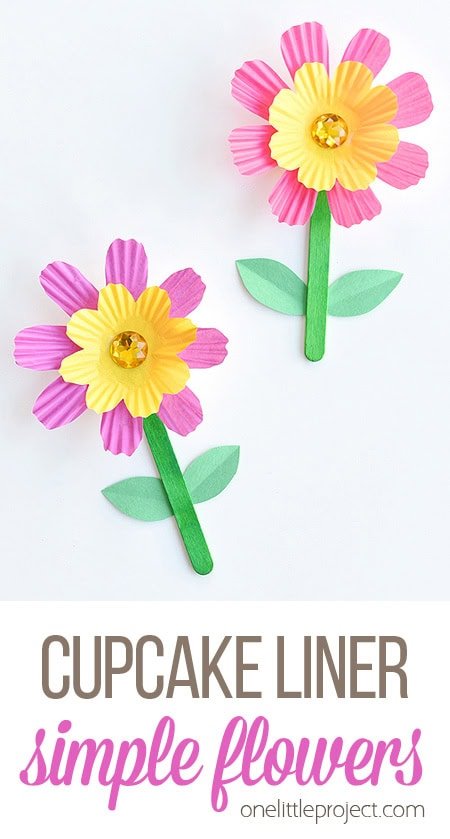 Here are some gorgeous Flower Crafts for Kids that are perfect for Summer-&nbsp; tissue paper cherry blossoms, lilies, sunflowers, heliconias and more!