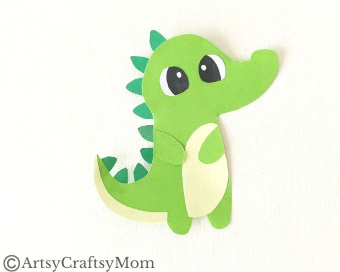 Add some bite to your reading with this fun alligator bookmark papercraft! Easy to make with just colored craft paper and basic craft supplies!