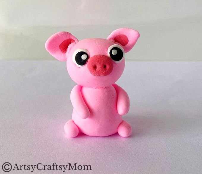 Adorable Clay Pig Craft Tutorial 20 This adorable clay pig craft is a great choice for beginners to clay, and the end result is a cute little friend you can put on your desk or on a shelf!