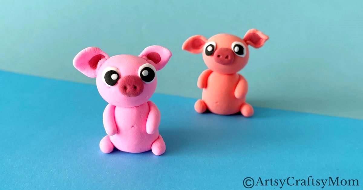Adorable Clay Pig Craft Tutorial 23 This adorable clay pig craft is a great choice for beginners to clay, and the end result is a cute little friend you can put on your desk or on a shelf!