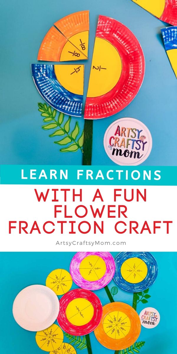 Fraction Flowers Pin