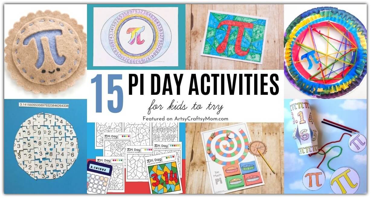 It's Pi Day, and we're all set to celebrate with these fun Pi day activities for kids! There are art projects, crafts, printables and lots more!