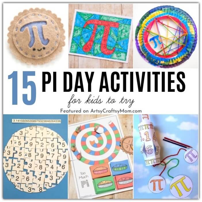 It's Pi Day, and we're all set to celebrate with these fun Pi day activities for kids! There are art projects, crafts, printables and lots more!