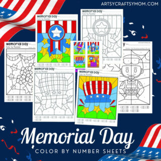 Memorial Day Color By Number sq