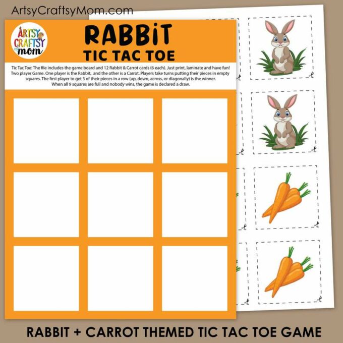 Tic Tac Toe BunnyCarrot yq0jiv