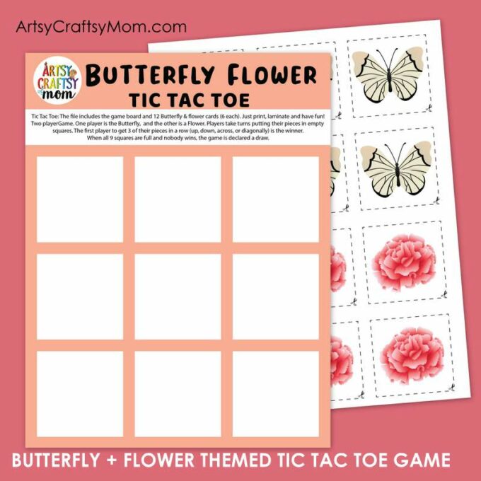 Tic Tac Toe ButterflyFlower 1gq1jd